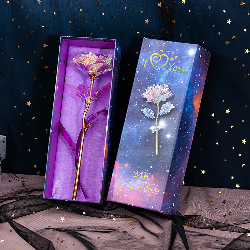 Handcrafted Gold Foil Rose | Luminous Luxury Gift Box
