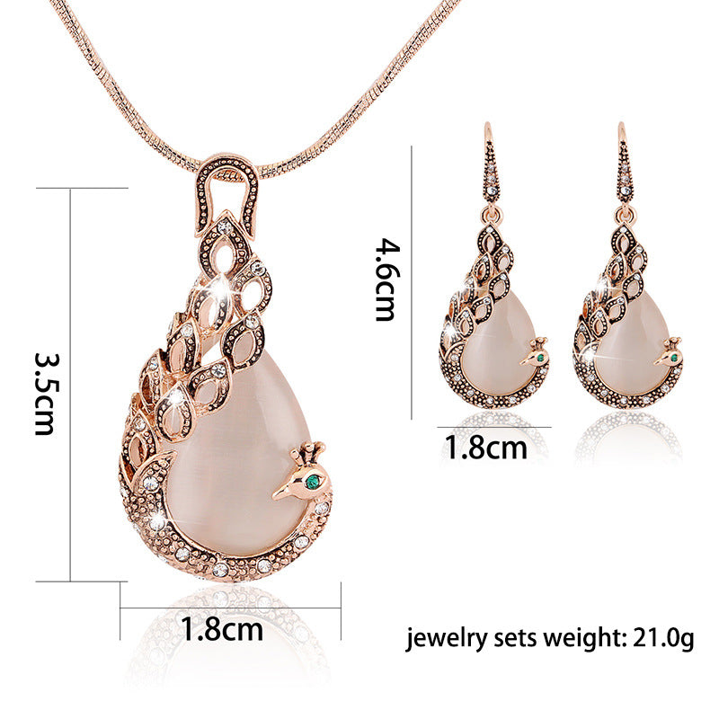 Peacock Jewelry Set — Signature Collection