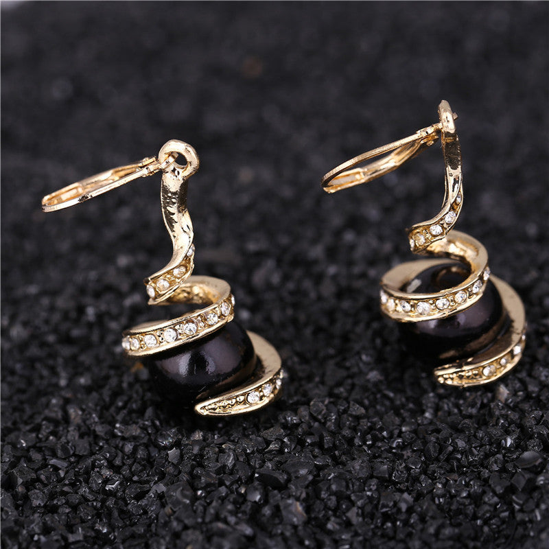 Twisted Snake Pearl Jewellery Set | Luxury Style