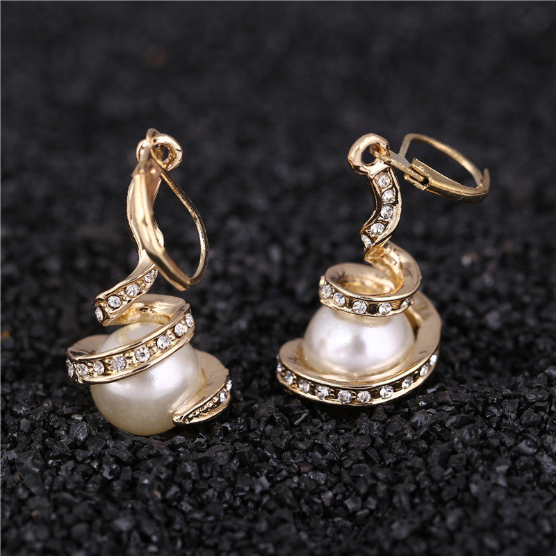 Twisted Snake Pearl Jewellery Set | Luxury Style
