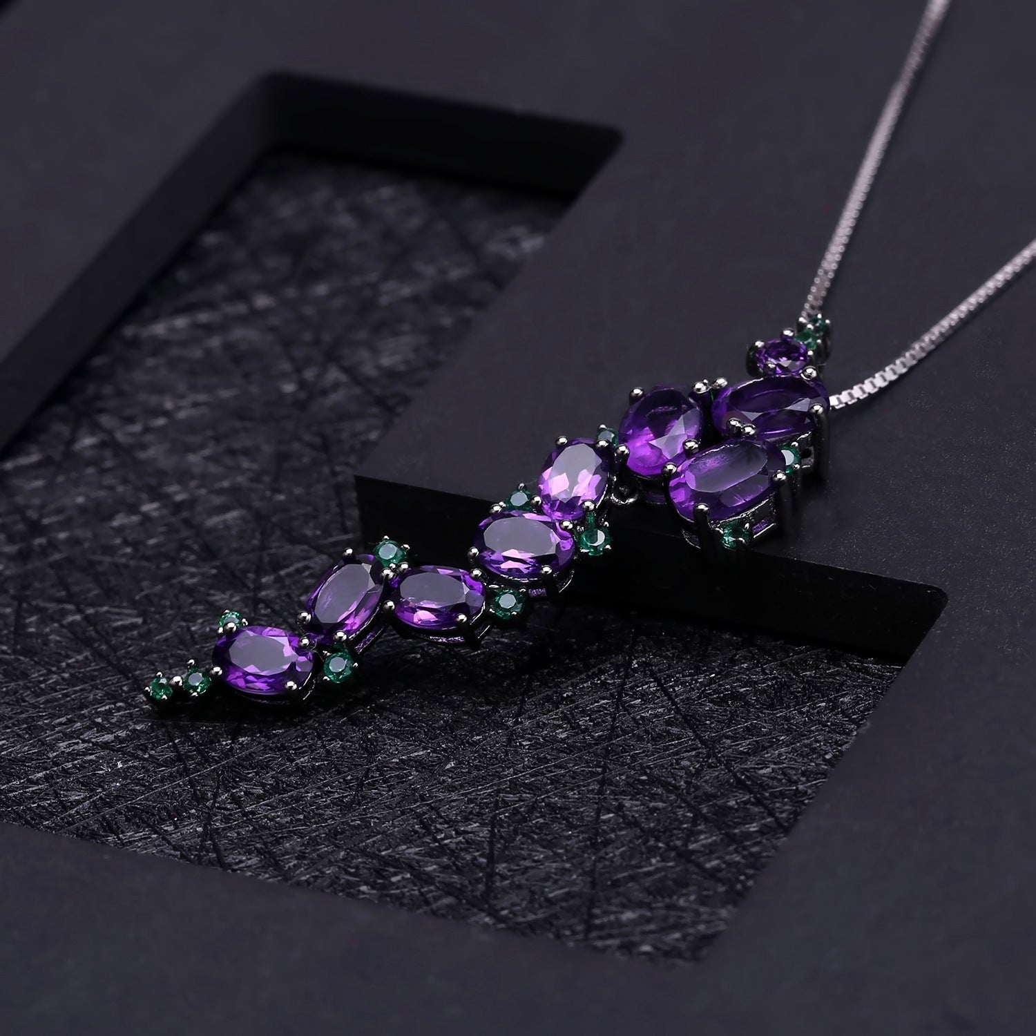 Améthyste — 925 Sterling Silver Amethyst Necklace