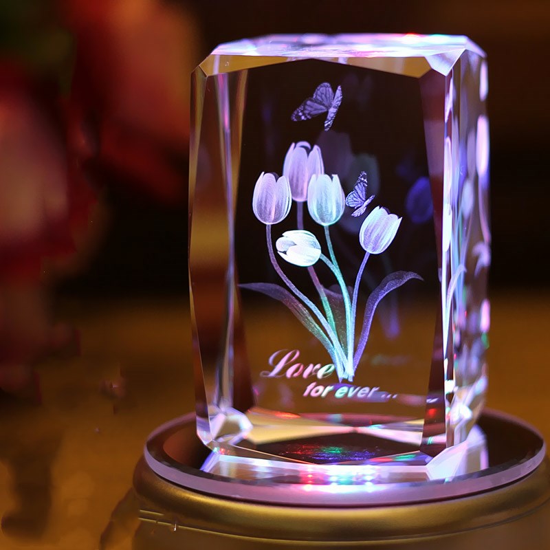 Crystal Bloom — LED Crystal Light | Luxury Gift Box