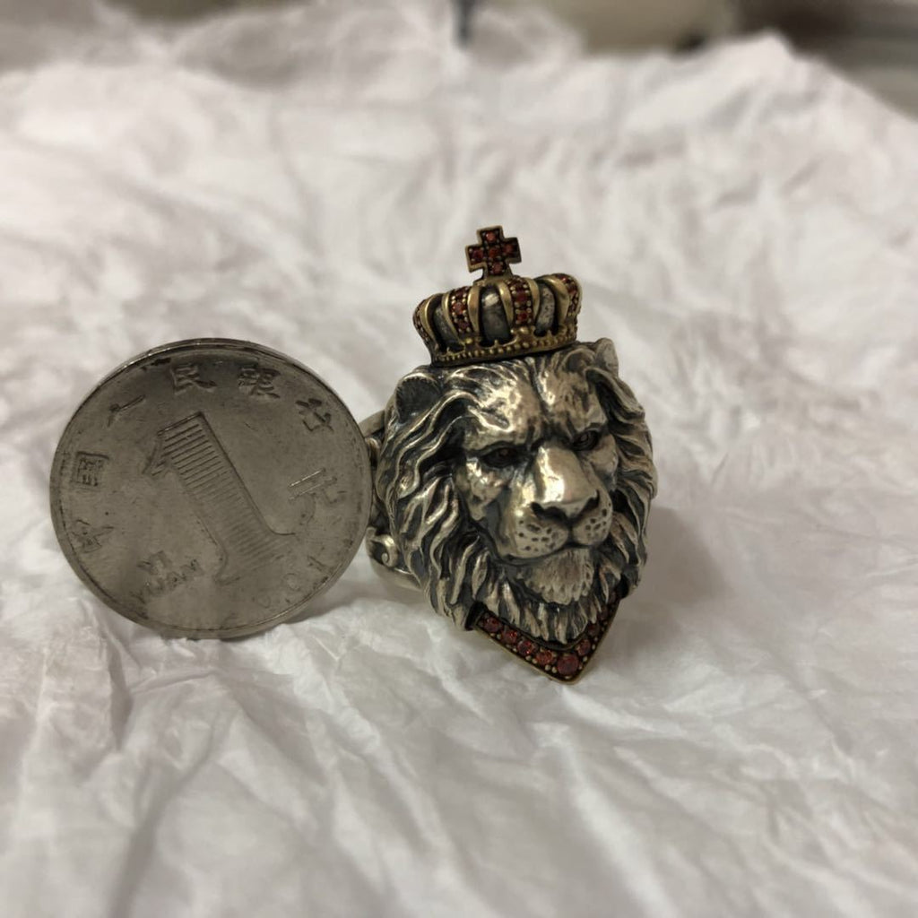 Vintage Lion Ring | Gold & Silver Unisex Statement Jewelry