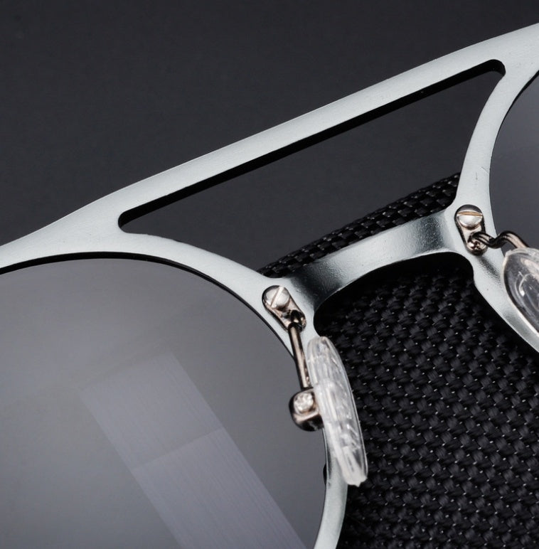 Vintage Round Aluminium Sunglasses — UV400 Driving Eyewear