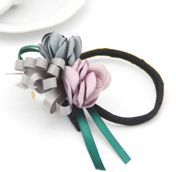 Pearl Flower Bun & Half-Bun Hair Accessory — Korean Style