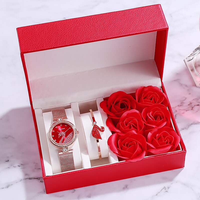 Sapphire Lady — Women's Watch, Necklace & Bracelet Set