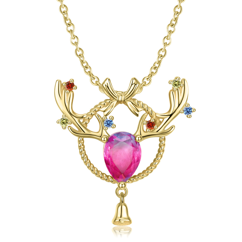 Cloche — 925 Silver & 14K Gold Bell Necklace