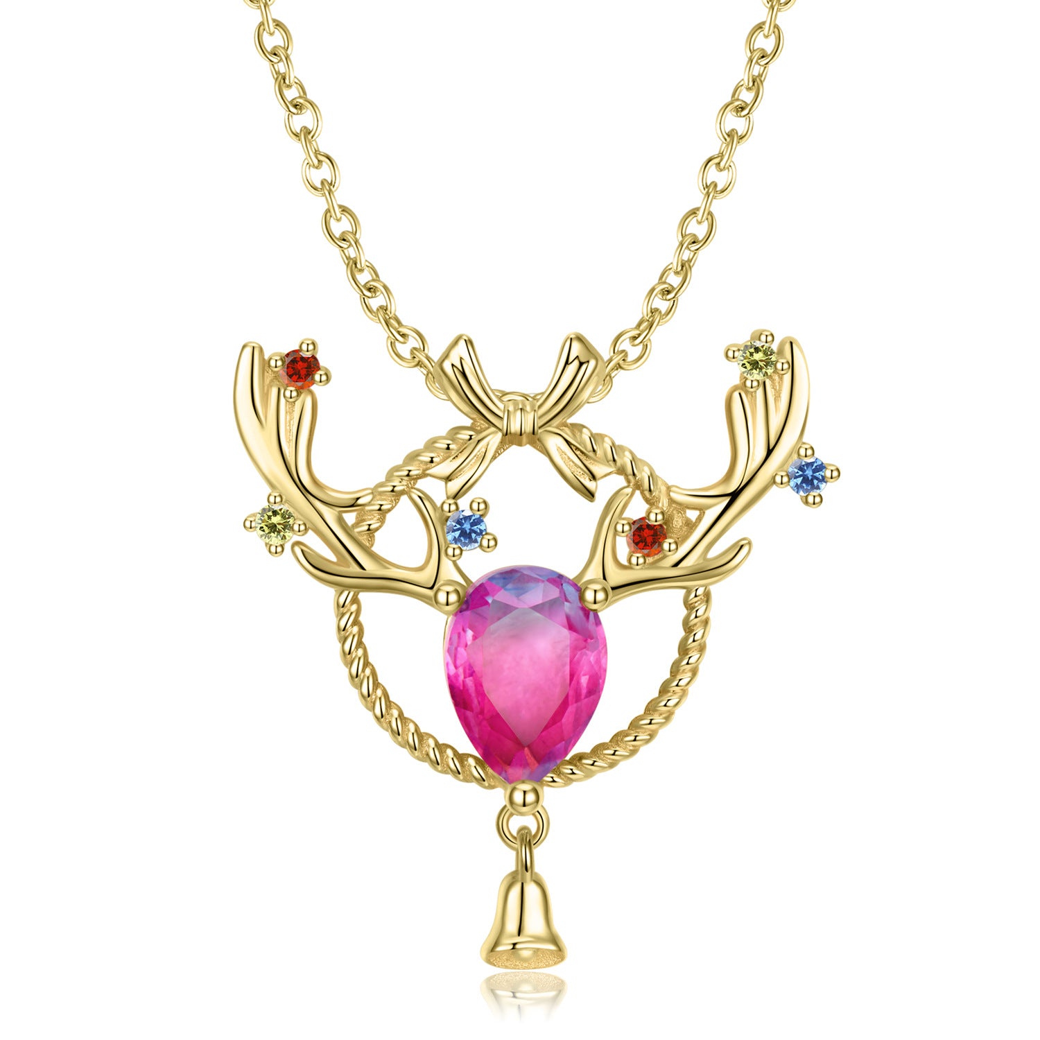 Cloche — 925 Silver & 14K Gold Bell Necklace