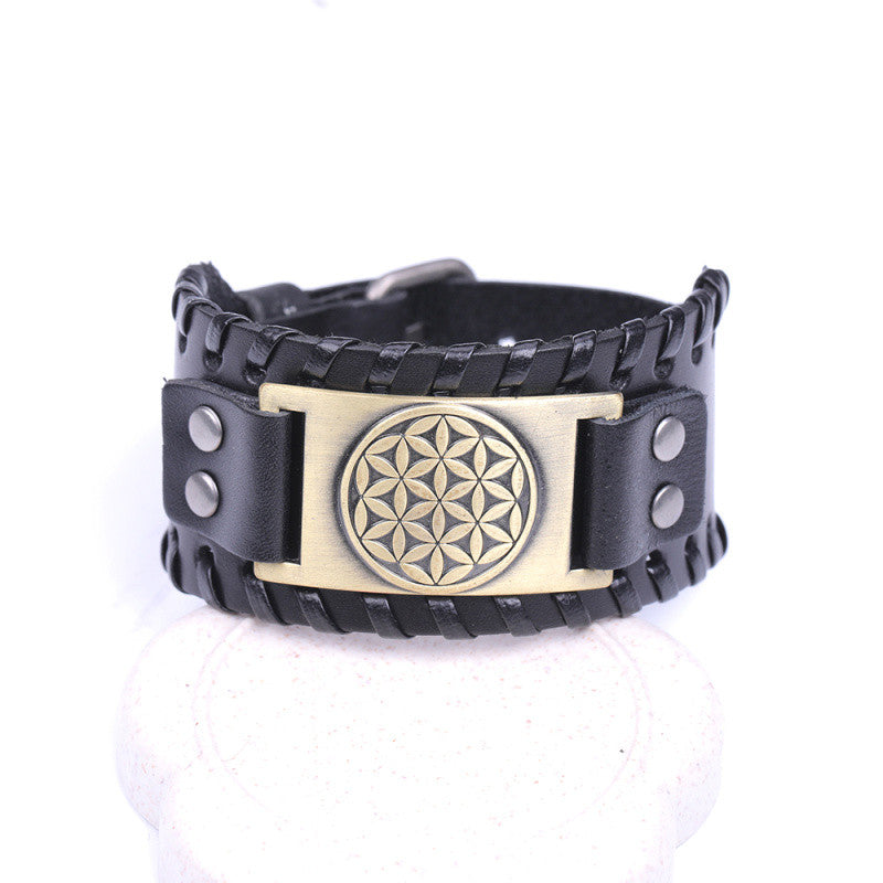 Men's Leather & Metal Bracelet — Refined Edge