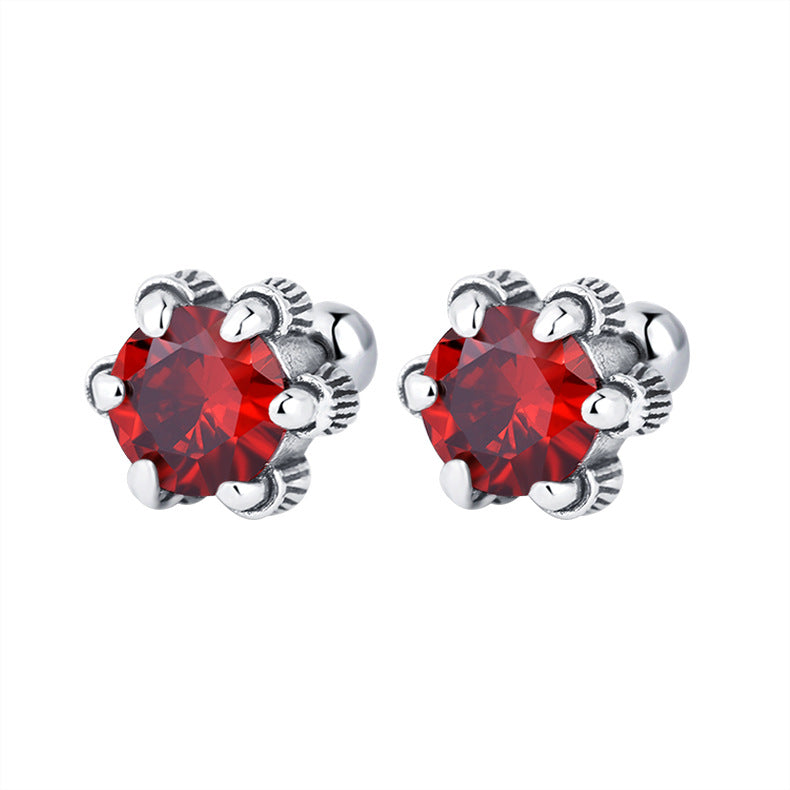 Claw & Stone – 925 Sterling Silver Geometric Claw Set Luxury Stud Earrings