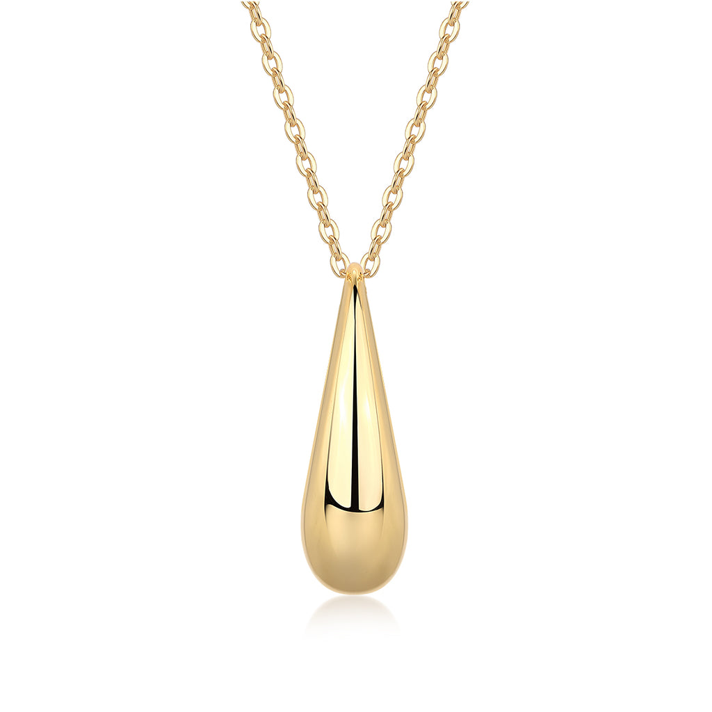 Evening Love Moissanite Pendant Necklace | S925 Silver with Gold Plating