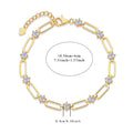 Moissanite Bracelet – Gold-Plated Sterling Silver | Luxury Jewellery