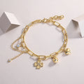 0.5 Carat Moissanite Bracelet — 18K Gold-Plated S925 Silver | GRA Certified