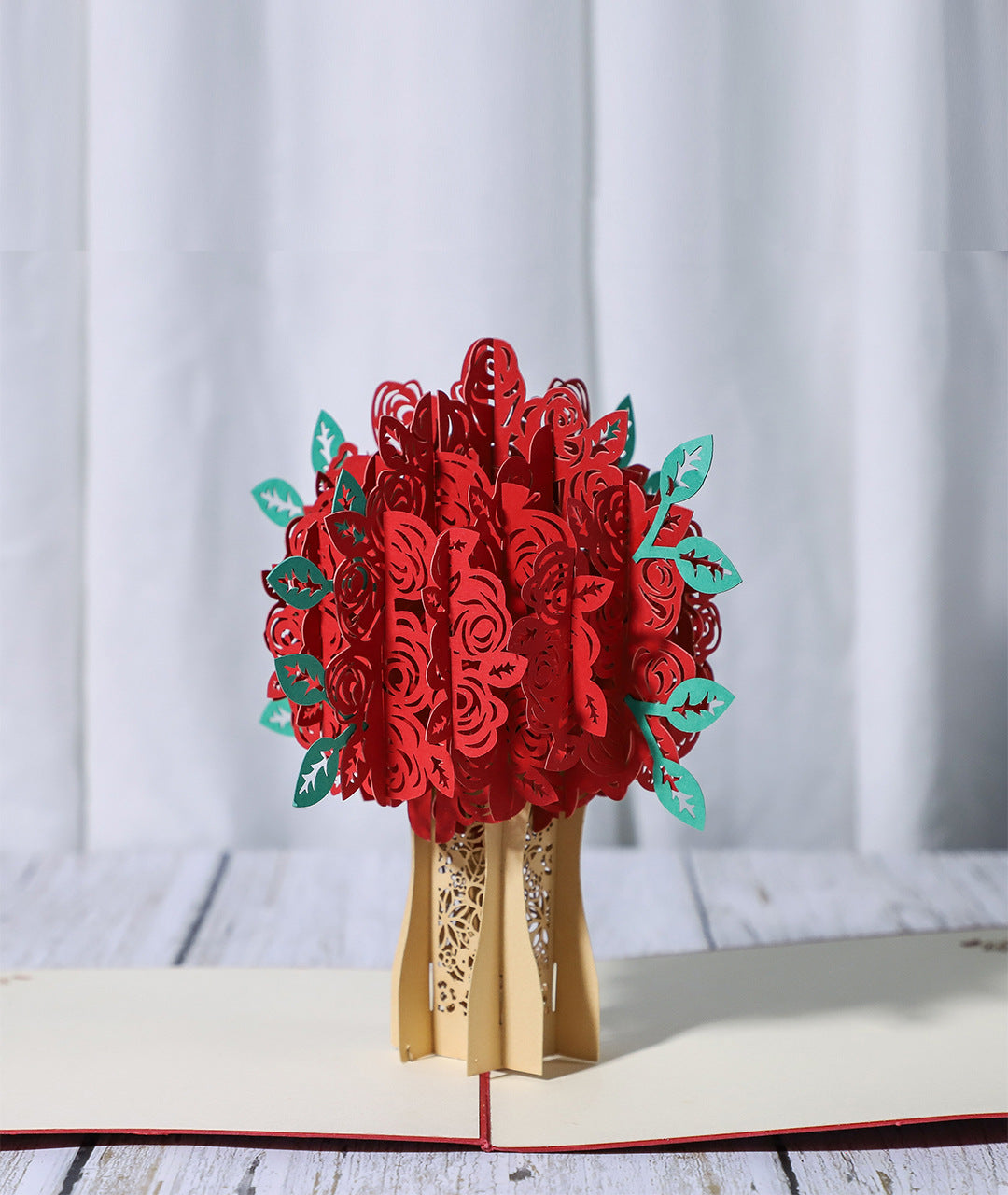 Luxury 3D Laser-Cut Love Greeting Card — Handcrafted Pop-Up Design