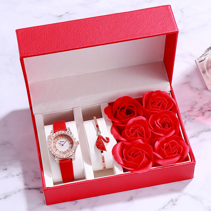 Sapphire Lady — Women's Watch, Necklace & Bracelet Set