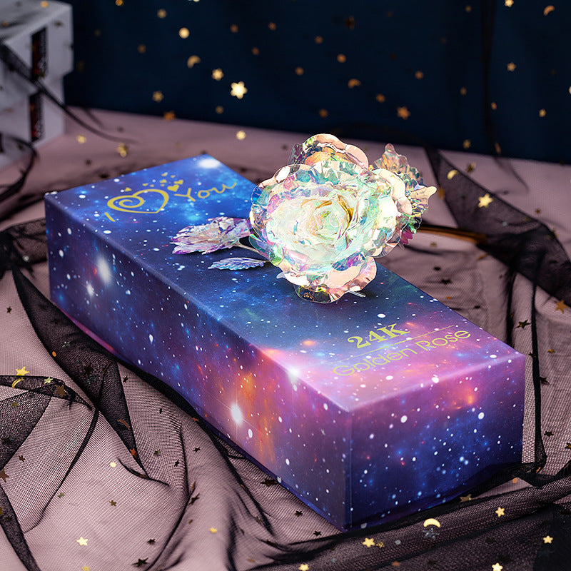 Handcrafted Gold Foil Rose | Luminous Luxury Gift Box