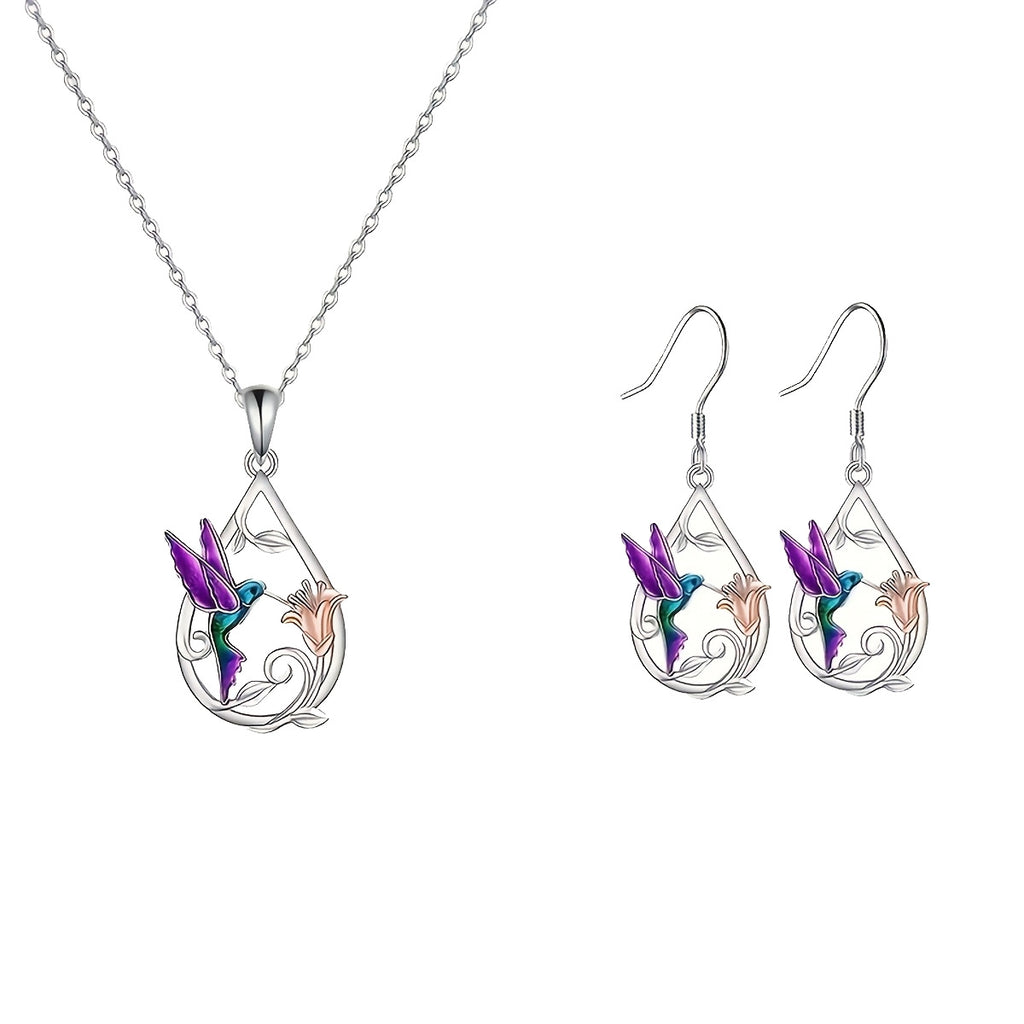 Hummingbird Dripping Oil Ornament Set | Animal Series