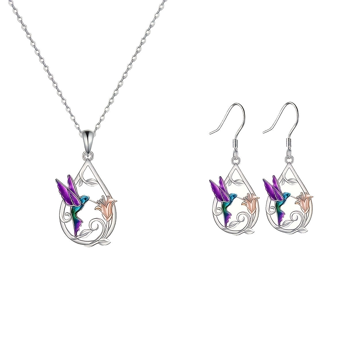 Hummingbird Dripping Oil Ornament Set | Animal Series