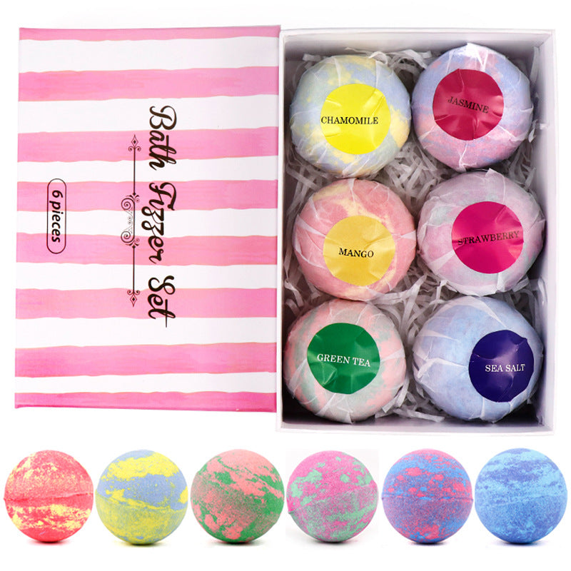 Organic Bath Bombs Gift Set — 6 Luxury Scents