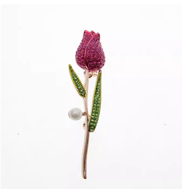 Rose Bud Brooch | Romantic Luxury Women's Jewelry Gift