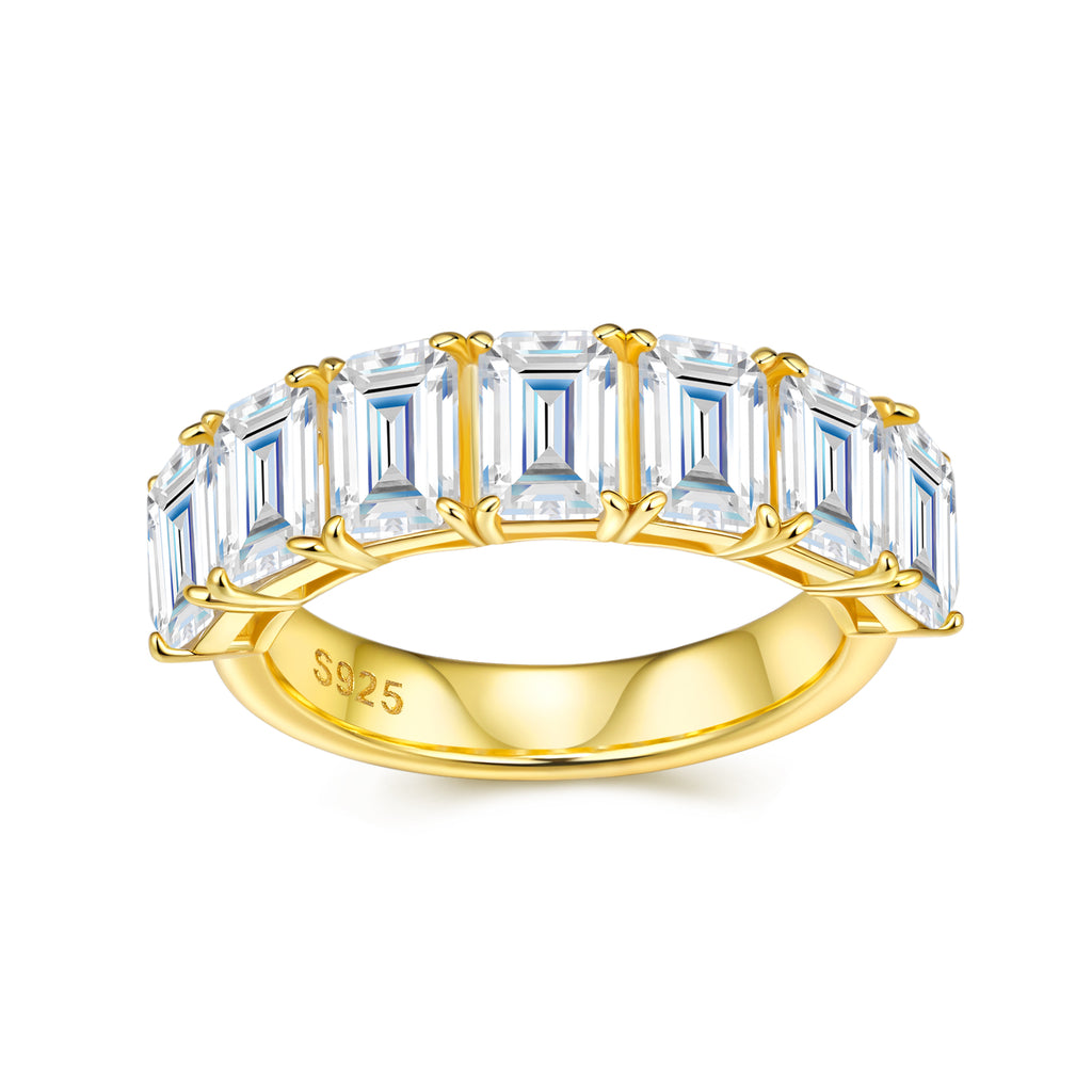 Cushion-Cut Morganite Ring — 18K Gold-Plated S925 Silver | GRA Certified