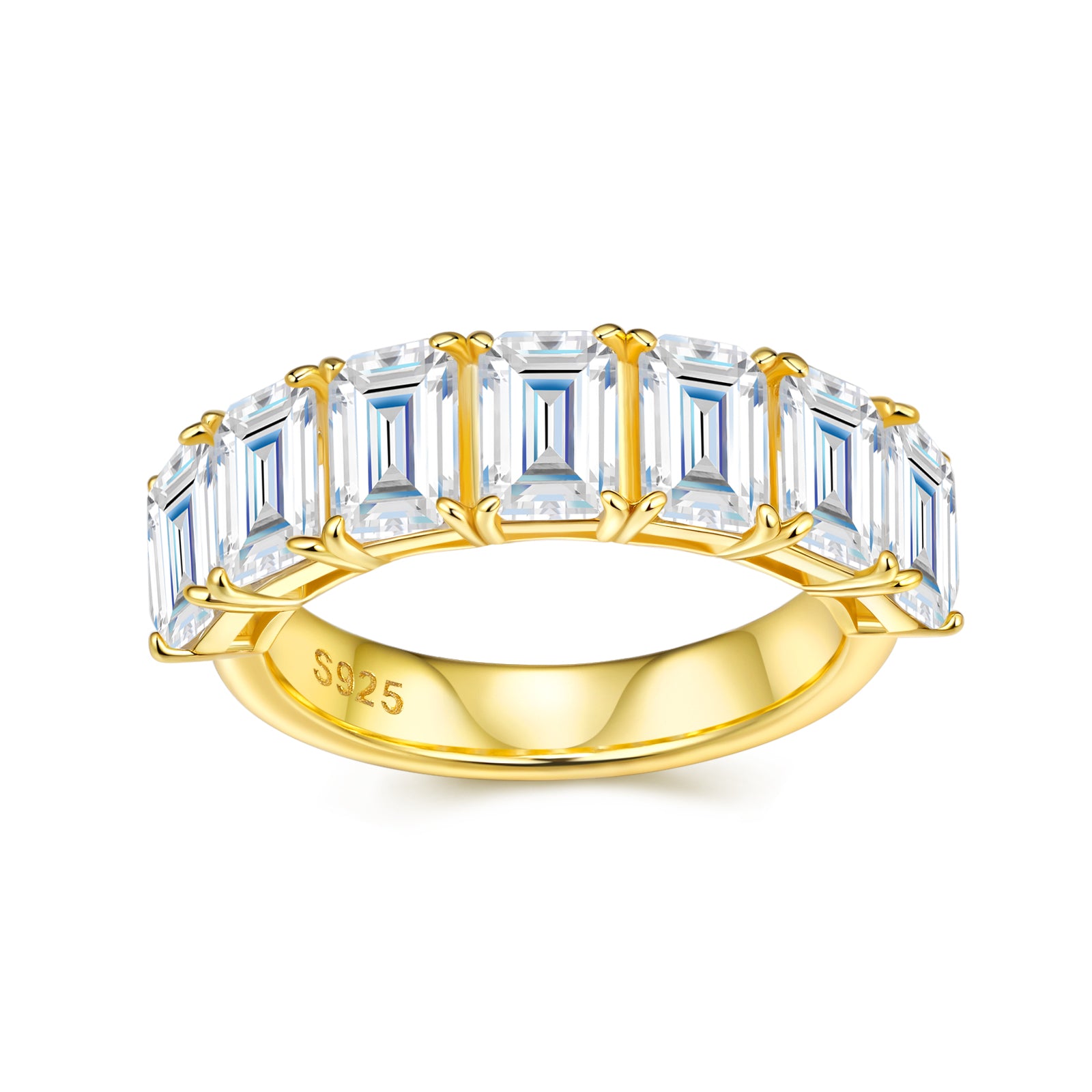 Cushion-Cut Morganite Ring — 18K Gold-Plated S925 Silver | GRA Certified