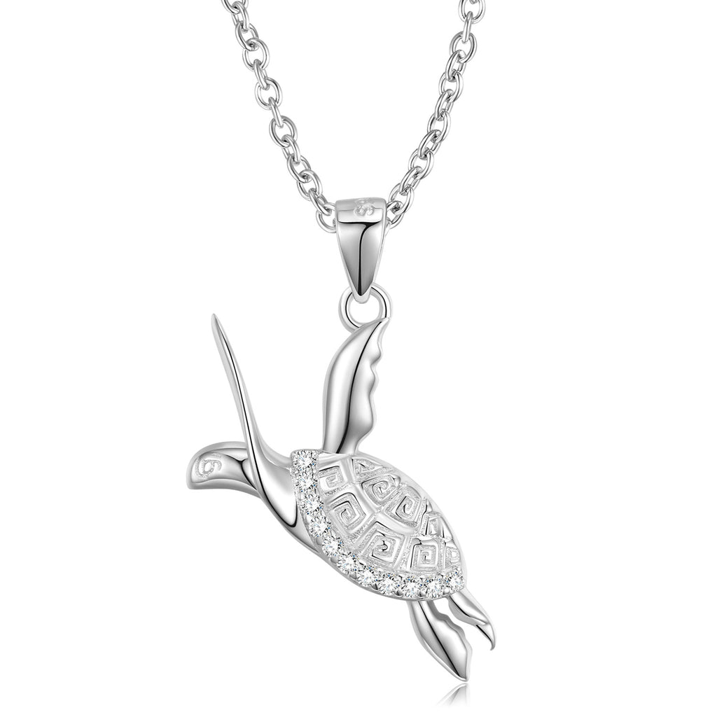 Ocean Soul – 925 Sterling Silver Turtle Charm Luxury Necklace
