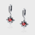 Stellar Night – 925 Sterling Silver Six-Star Luxury Drop Earrings
