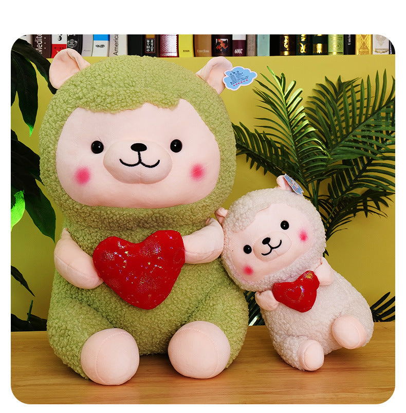 The Heart Alpaca — Luxury Plush Pillow Companion