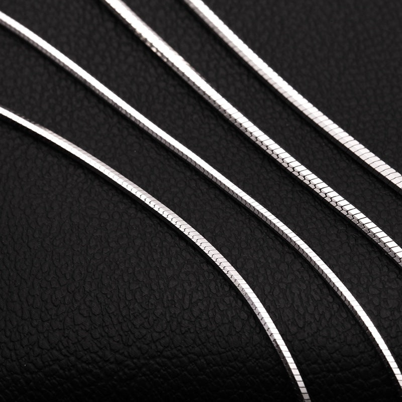Sterling Silver Necklace Chain – Platinum Plated | Luxury Style