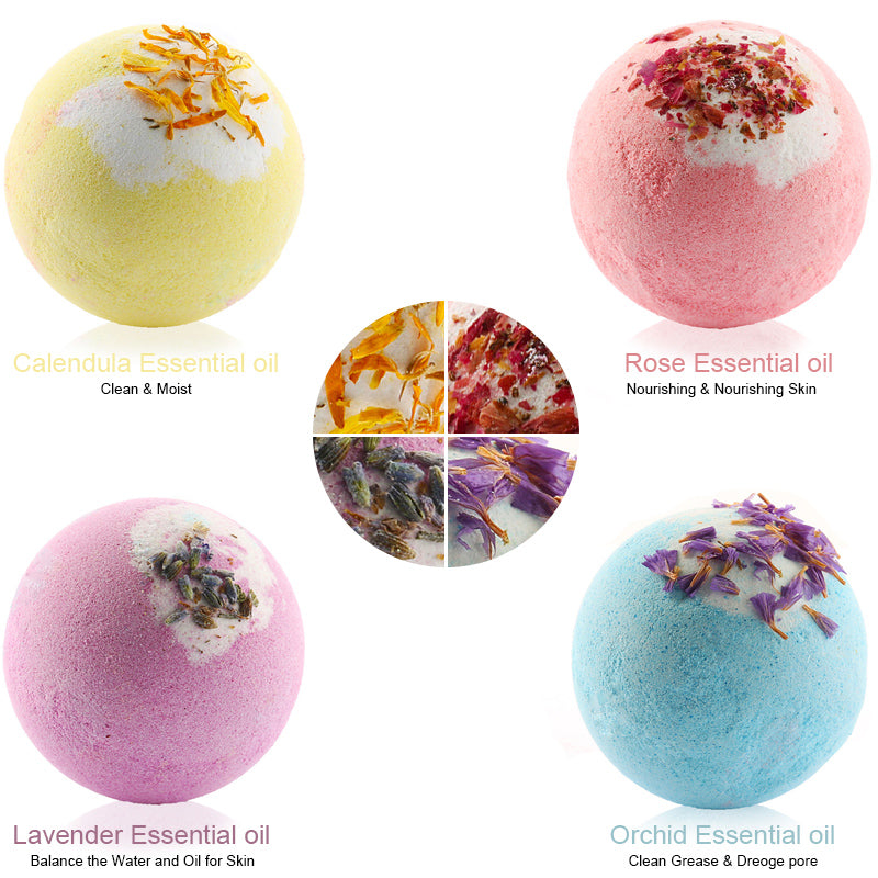 Colour Burst Bath Bomb Sphere — Essential Oil Gift Collection
