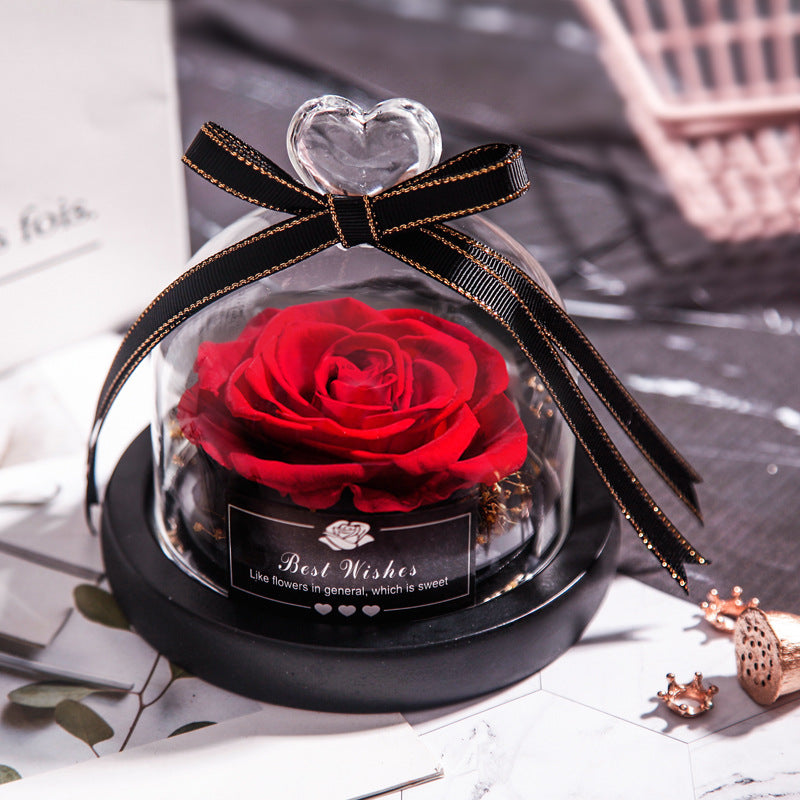 Lumière Rose — Eternal LED Rose in Glass Dome