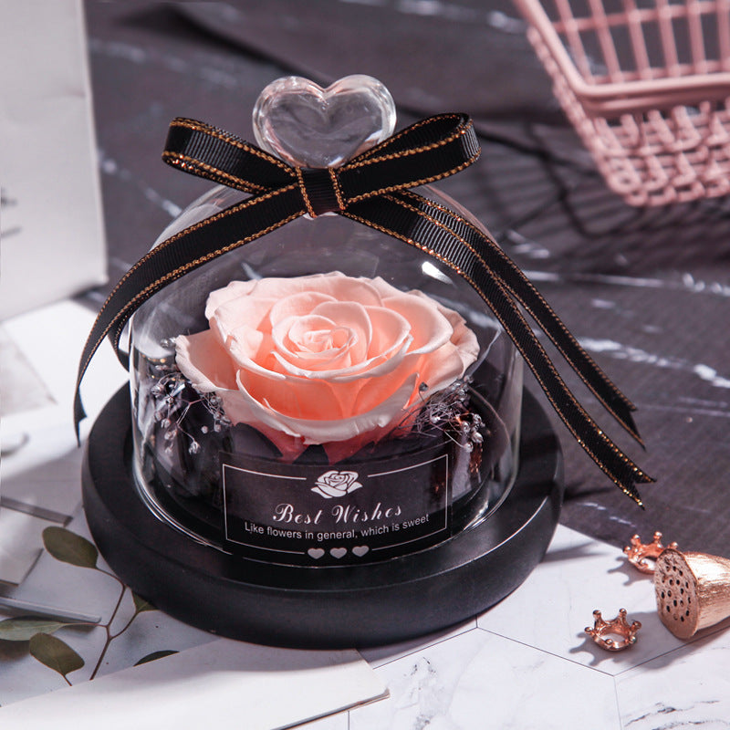 Lumière Rose — Eternal LED Rose in Glass Dome