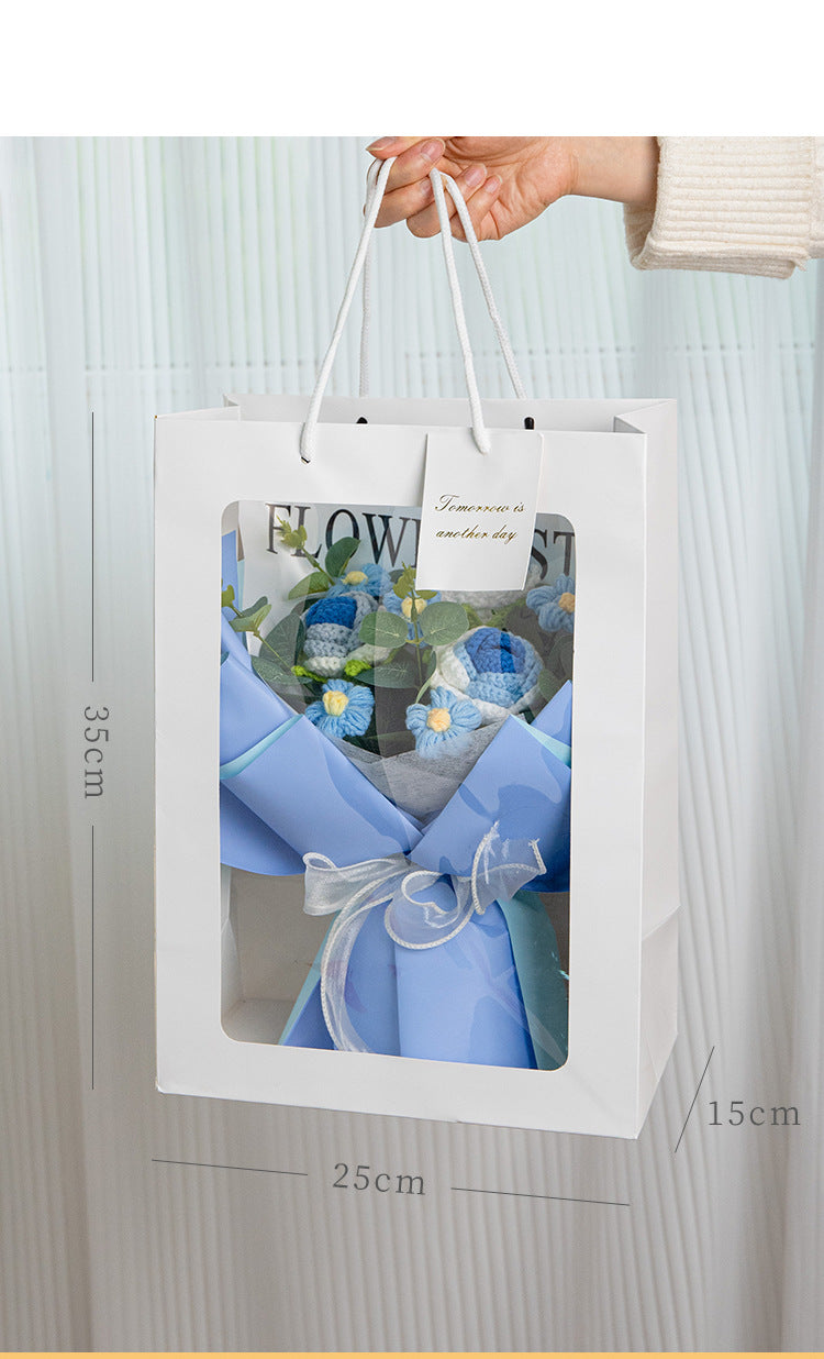 Eternal Rose Bouquet — Luxury Hand-Woven Preserved Flowers