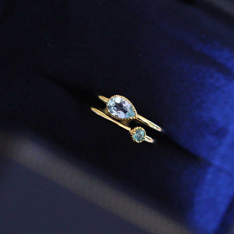 Dorée — Gold Crystal Adjustable Ring