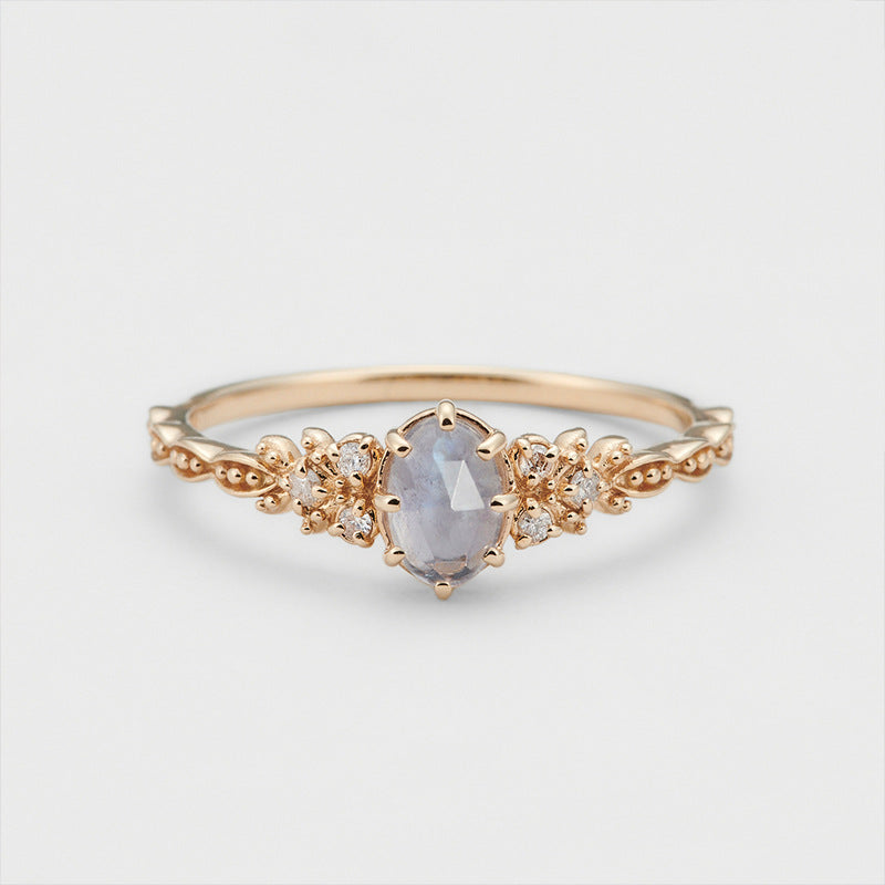 Solstice Cordierite & Labradorite Ring
