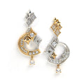 Stellar Luxe – Sterling Silver Geometric Star Zircon Luxury Earrings