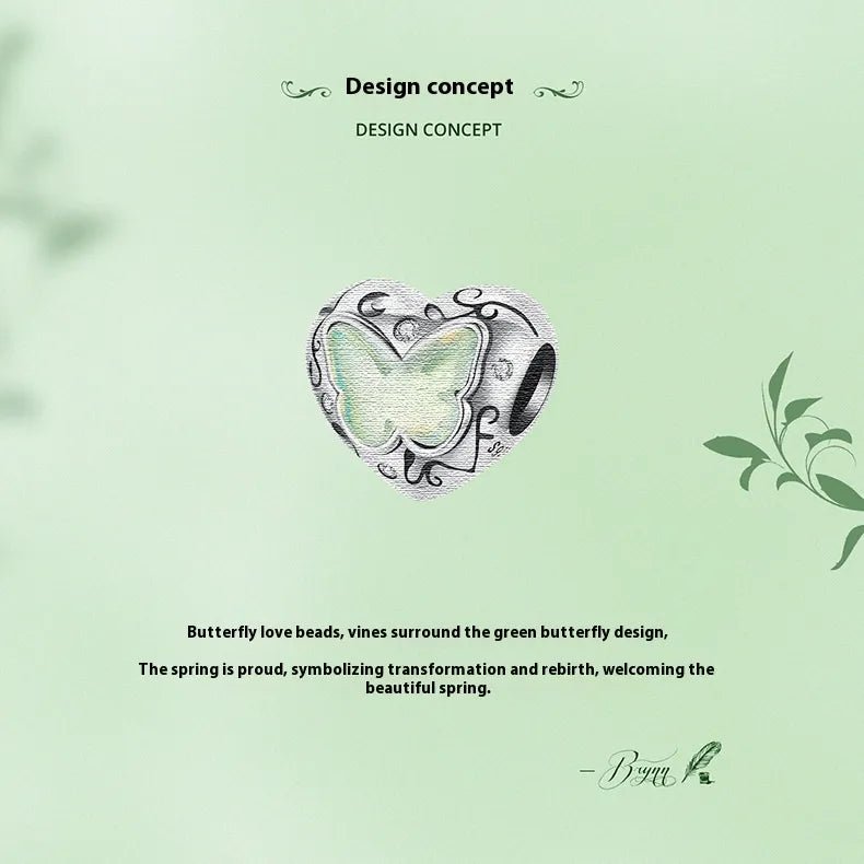 925 Sterling Silver Butterfly Charm Pendant | Electroplated | Luxury Gift