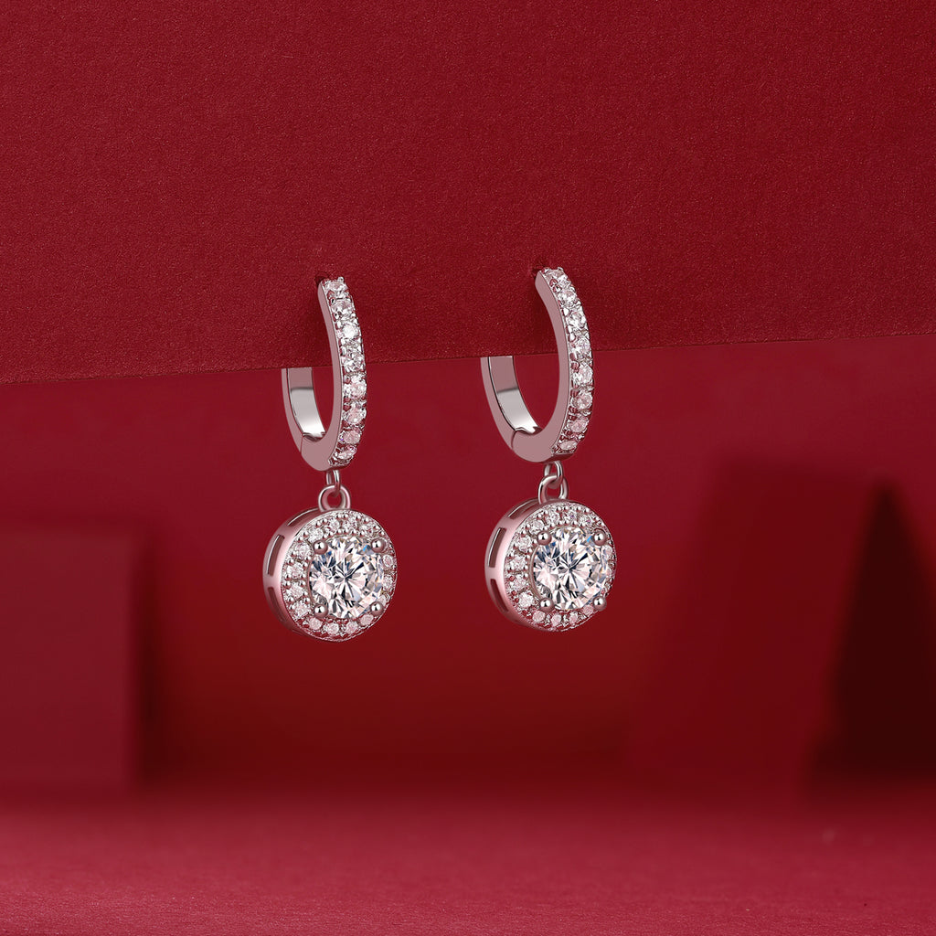 Lumière — S925 Silver Moissanite Stud Earrings