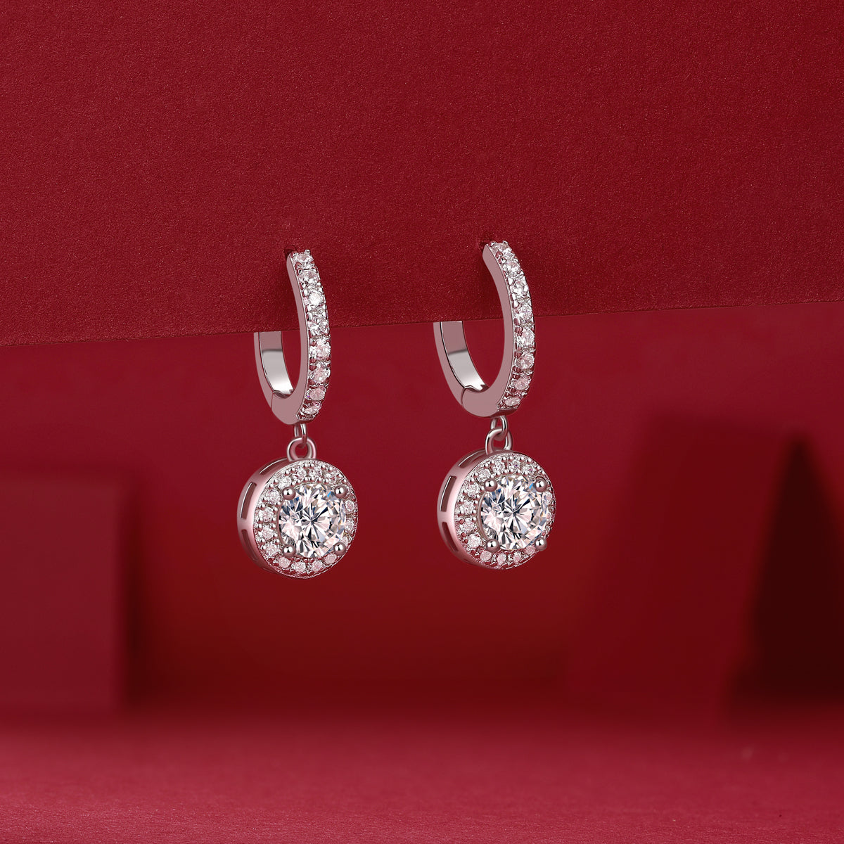 Lumière — S925 Silver Moissanite Stud Earrings