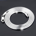 Sterling Silver Necklace Chain – Platinum Plated | Luxury Style