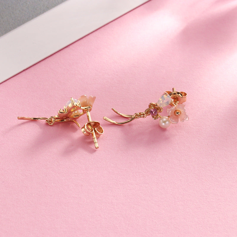 Rosée Shell Ribbon Earrings