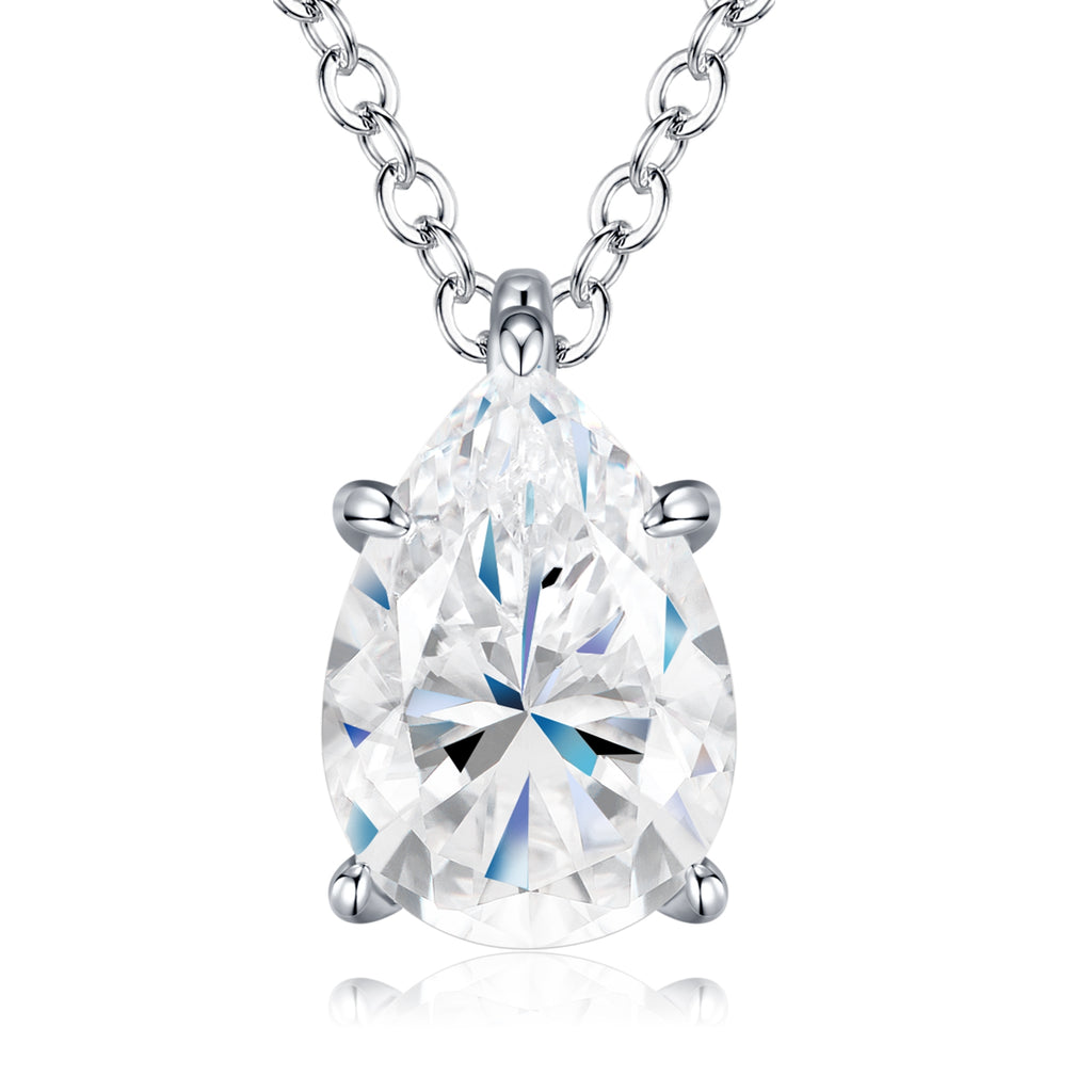 La Poire – Pear-Cut Morganite Pendant Necklace | Gold-Plated Sterling Silver