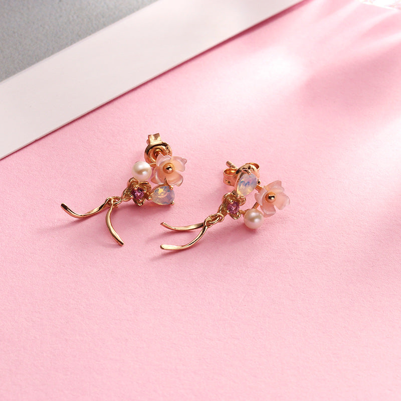 Rosée Shell Ribbon Earrings
