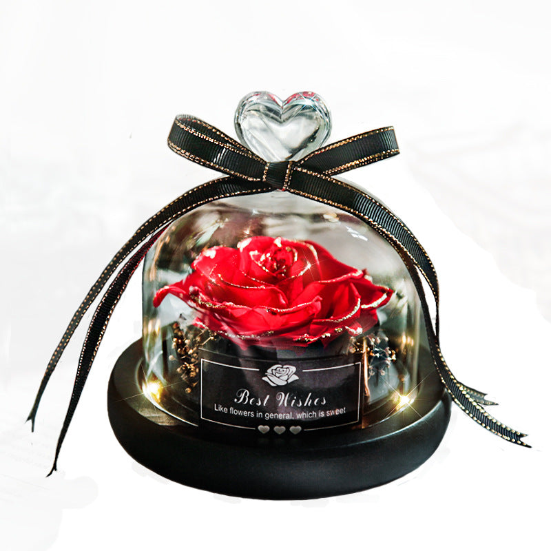 Lumière Rose — Eternal LED Rose in Glass Dome
