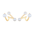 Perle Géométrique Freshwater Pearl Earrings