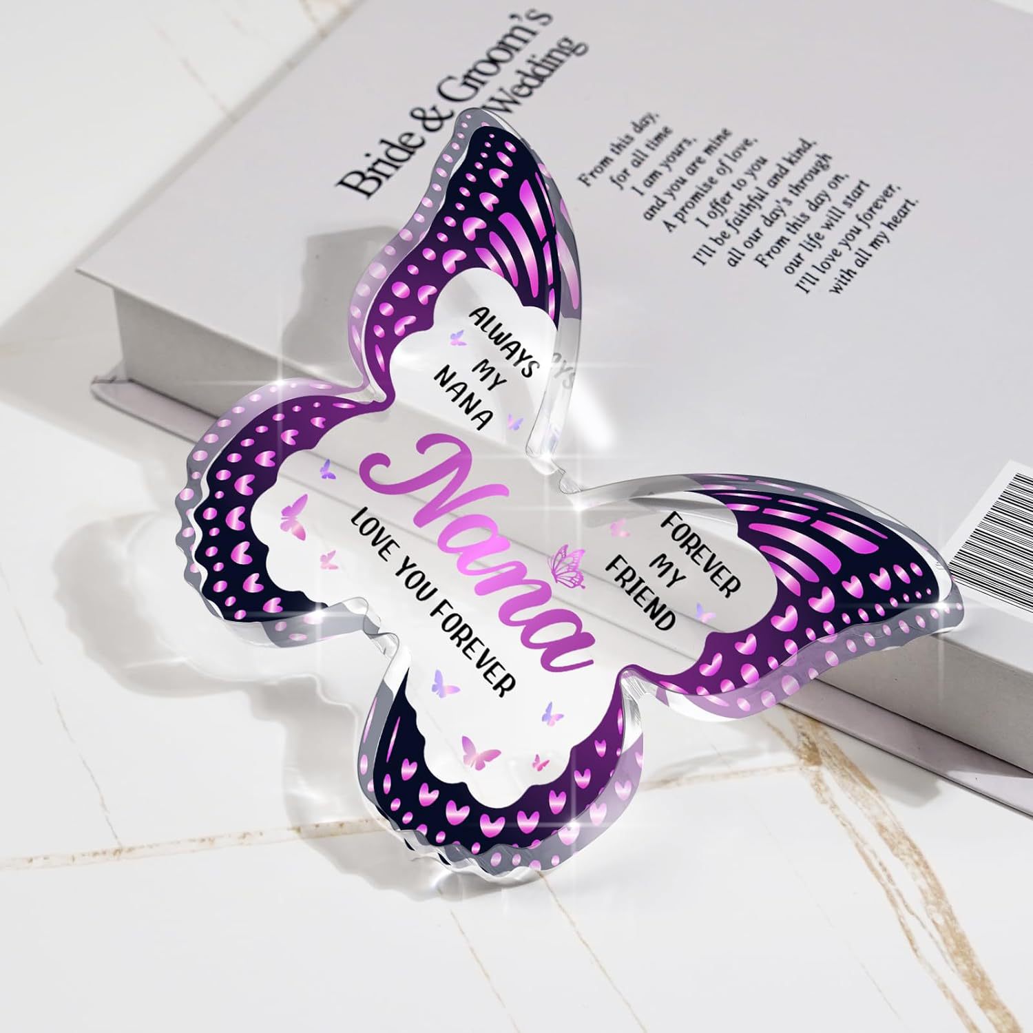 Butterfly Acrylic Keepsake — Personalised Gift for Her
