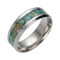 Titanium Steel Color Shell Men's Ring | High-End Luxury Jewelry