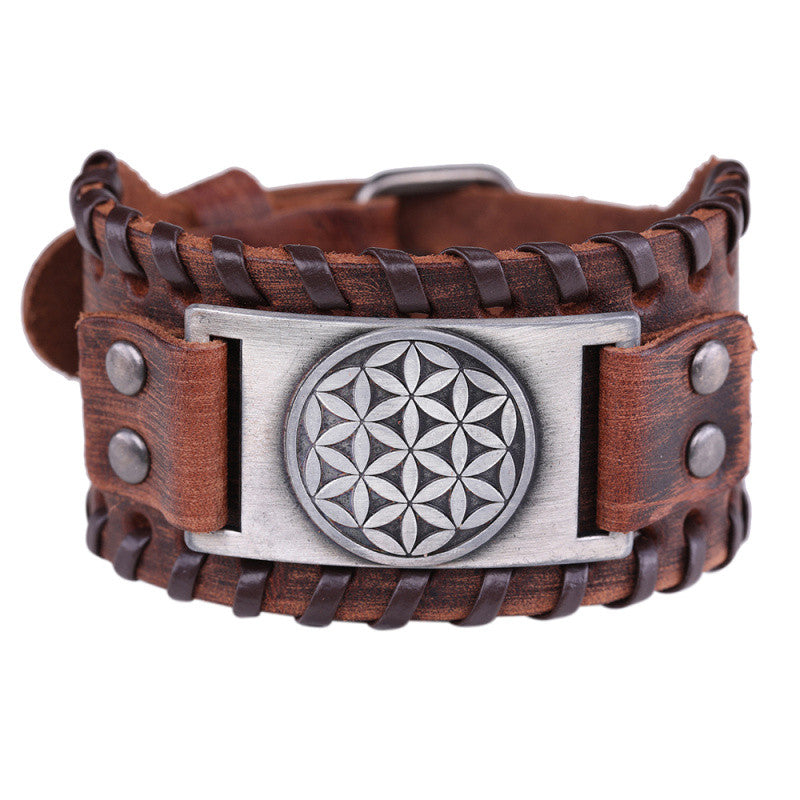 Men's Leather & Metal Bracelet — Refined Edge