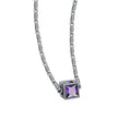 Dual Luxe – 925 Sterling Silver Double Color Cubic Zircon Statement Necklace